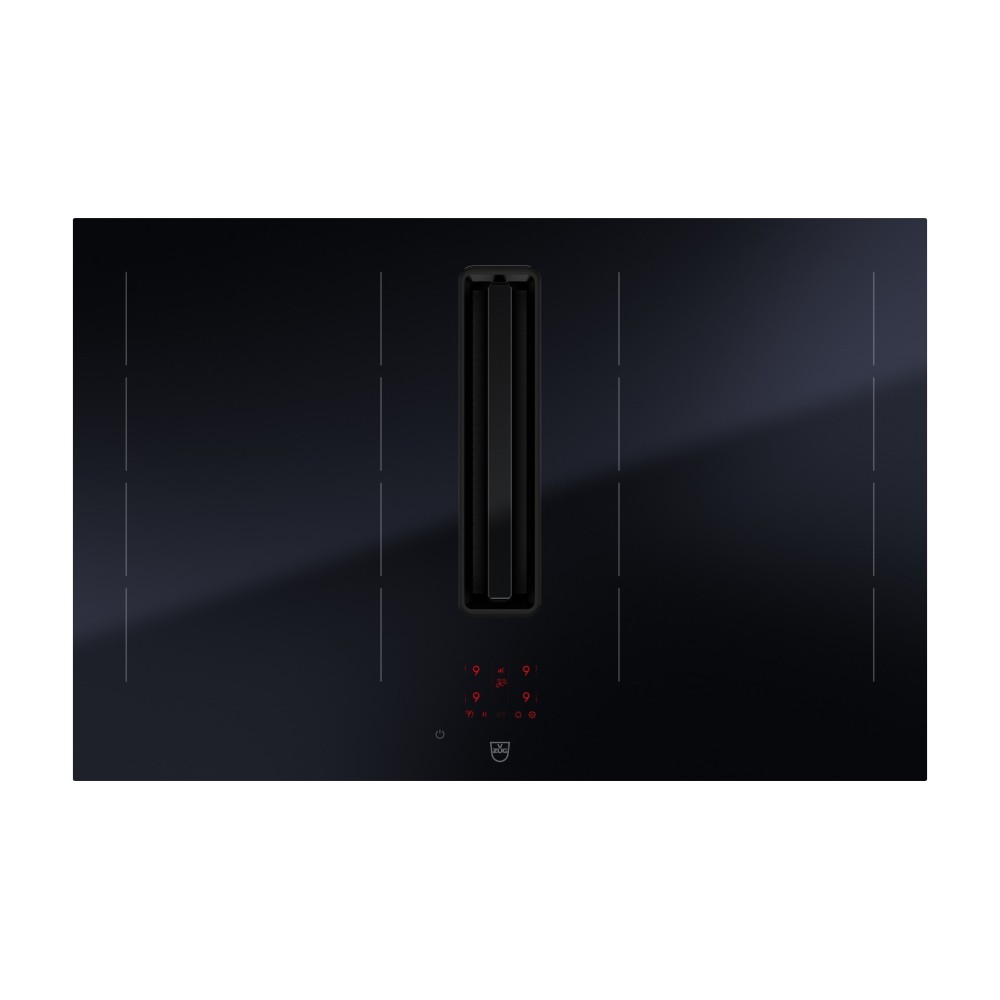 варочная панель combicooktop V4000 I804 индукционная ZoneFlex со встроенной вытяжкой из оптического стекла двойной конструкции