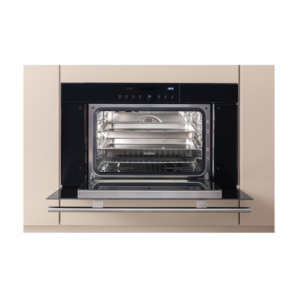 Built-in Combined Oven with Stainless Steel Finish and Tubular Handle.