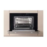 Built-in Combined Oven with Stainless Steel Finish and Tubular Handle.