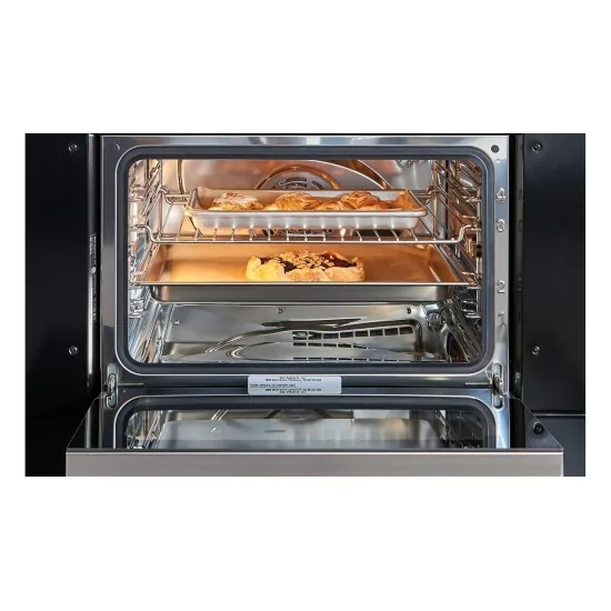 Horno combinado Cromo acabado con mango tubular.