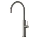 Gessi 60016 - Mixer Lavello Monocommand with Revolving Cane : Finishes Gessi - 239 brushed steel