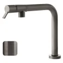 Gessi 60071 - Mezclador para Cocina : Acabados Gessi - 707 negro metal cepillado pvd