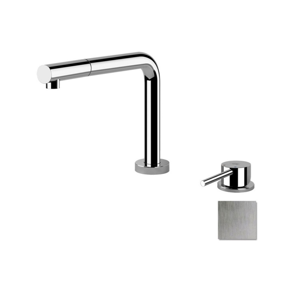 Gessi 50109 - Klappbare Armatur mit schwenkbarem Auslauf und Handbrause | DueG Store