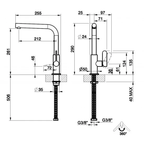 Gessi 60538 Mixer Swivel: Preis und Angebote | Duegstore.com