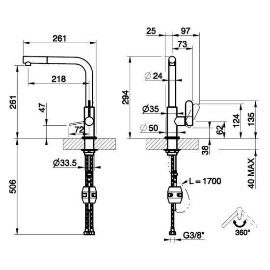 Gessi 60537 Mixer Washer с душем: предложения Duegstore.com