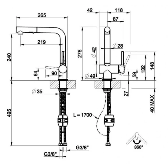 Gessi 60600 Mixer Deux gouttes: Prix et Offres |MISUMI Duegstore.com