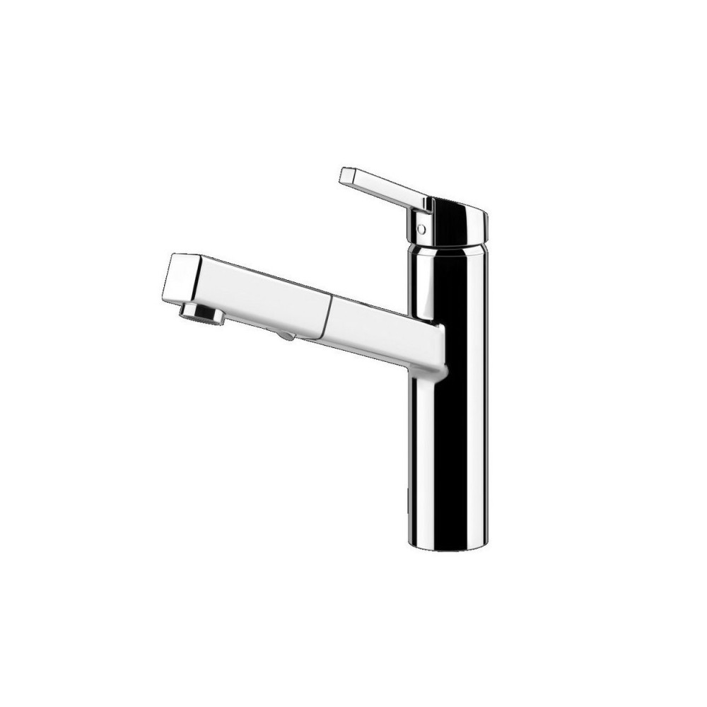 Single lever mixer with pull-out hand shower Product by Gessi.