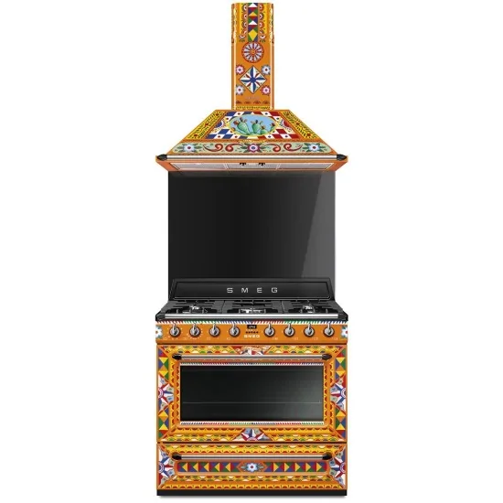 Dolce & Gabbana Glamour Kitchen avec table de cuisson à gaz 90x60 cm.