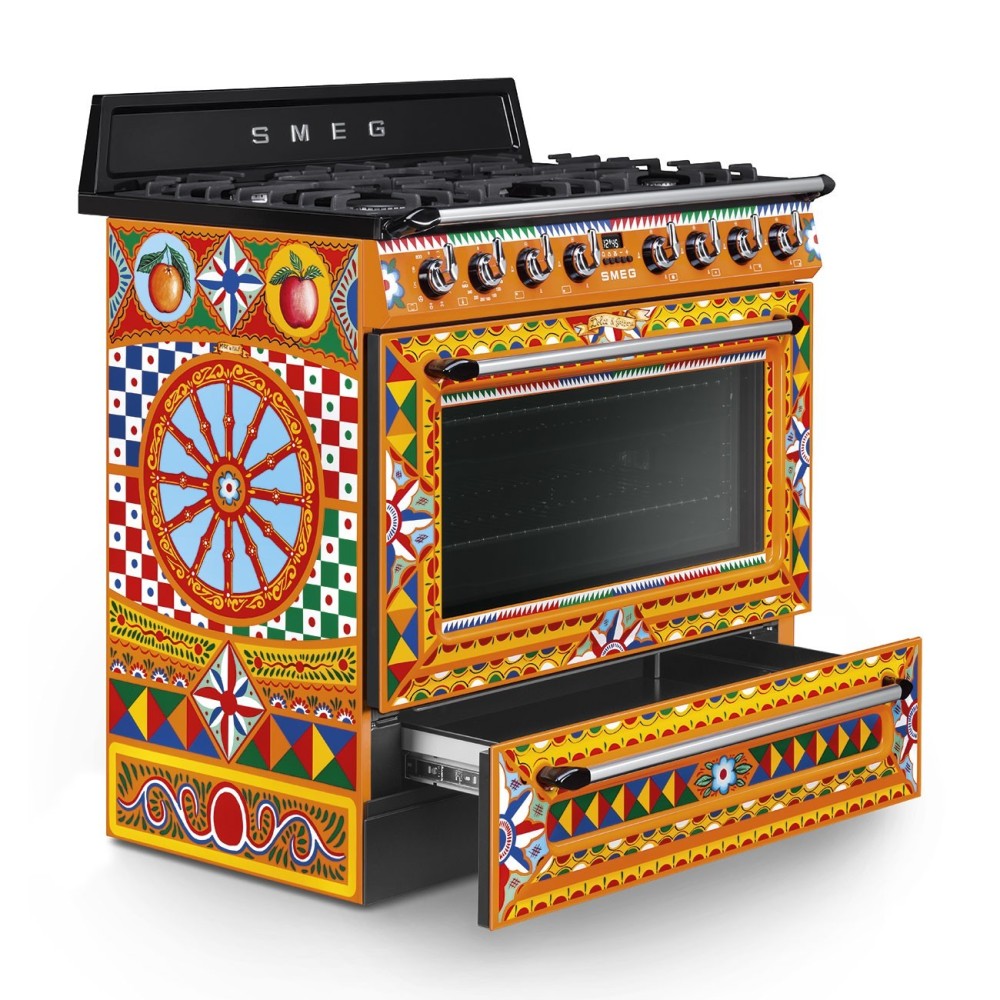 Cucina Glamour con Piano di Cottura a Gas Dolce & Gabbana 90x60 cm.