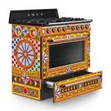 Cucina Glamour con Piano di Cottura a Gas Dolce & Gabbana 90x60 cm.