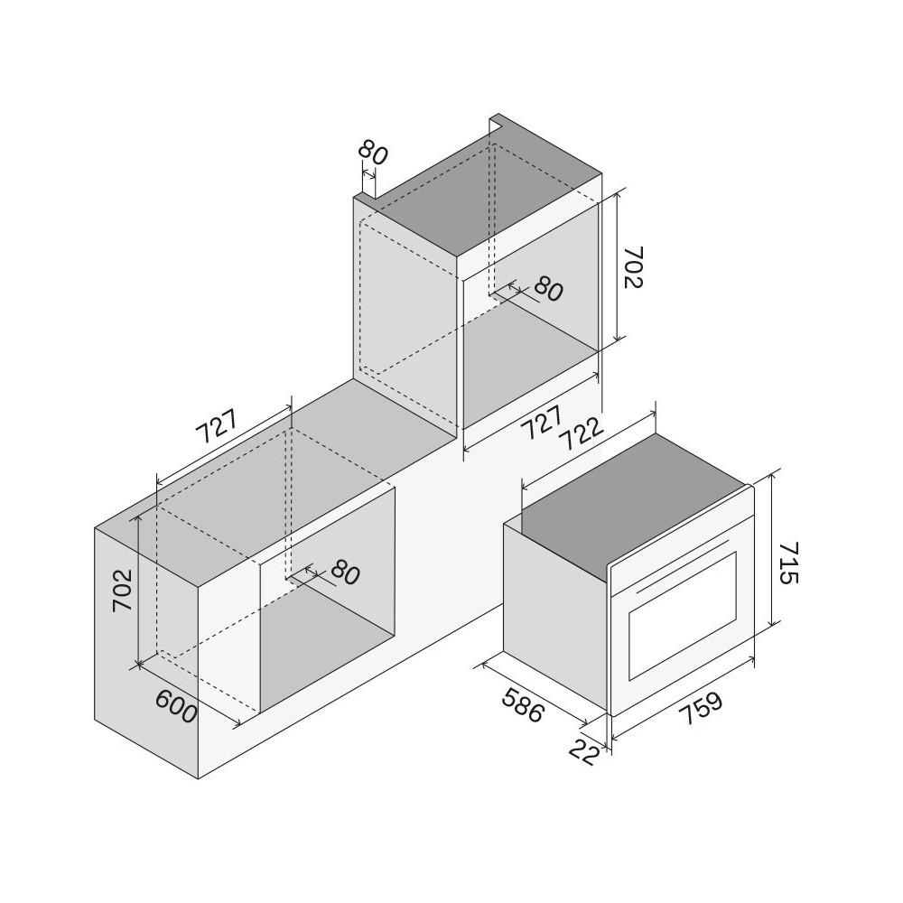 ILVE OV30PMT3/MK Forno Elettrico 30 Pollici, 114 Litri, 320°C, Touch TFT | Duegstore.com