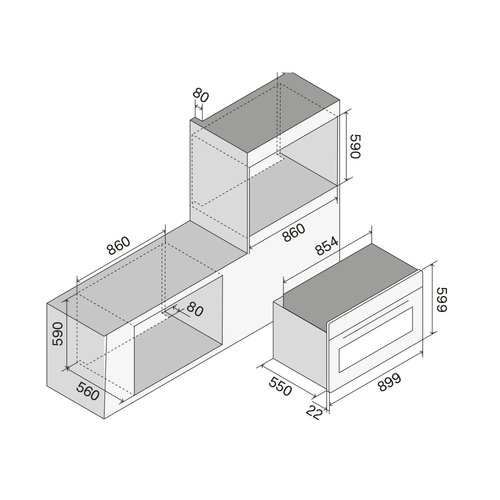 Ilve OV91PMT3-MK disegno tecnico