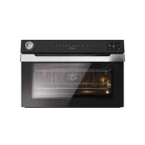 forno da incasso nero da 90 cm con maniglia inox