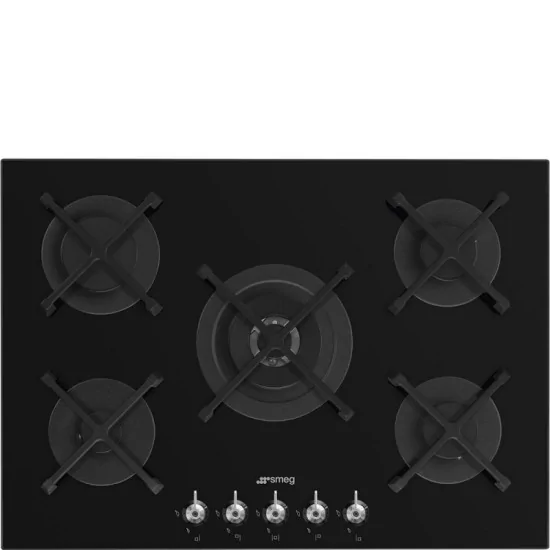 SMEG PV375N 75cm HOB 3KW Ultra-Rap Black Glass