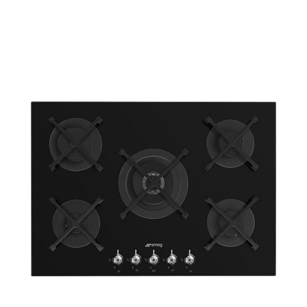 SMEG PV375N 75cm HOB 3KW Ultra-Rap Black Glass