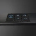 Smeg PX375LMB: Боковая газовая варочная панель вок 75 см, матовый черный