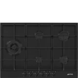 Простой и элегантный: Smeg PX375LMB кухонная плита с 75 см вок в Nero Opaco для уникальной дизайнерской кухни.