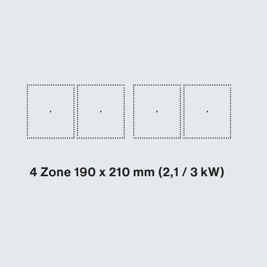 Falmec 88 cm Induktionskochfeld: das elegante und funktionale Kochfeld