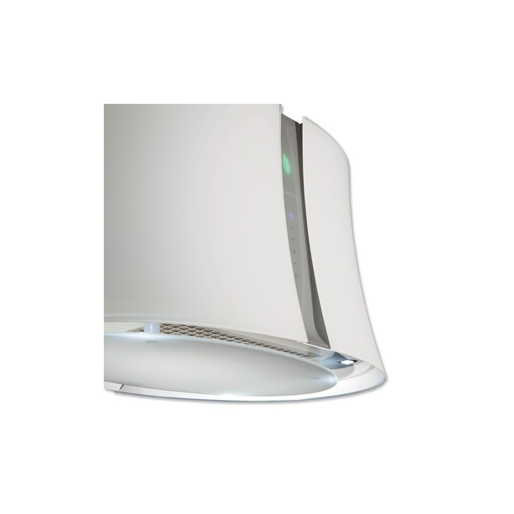Falmec Zephiro E.ion Isola 67 cm: the extractor hood that purifies the air