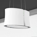 Falmec Zephiro E.ion Isola 67 cm: the extractor hood that purifies the air