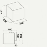 Falmec RUBIK E.ION System parete nero : la cappa aspirante che purifica l'aria