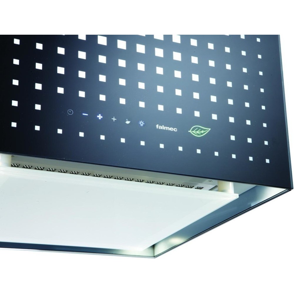 Falmec RUBIK E.ION System Wand schwarz: die Dunstabzugshaube, die die Luft reinigt