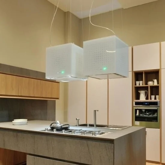 Falmec RUBIK E.ION System white island : la hotte aspirante qui purifie l'air