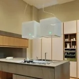 Falmec RUBIK E.ION System white island : la hotte aspirante qui purifie l'air