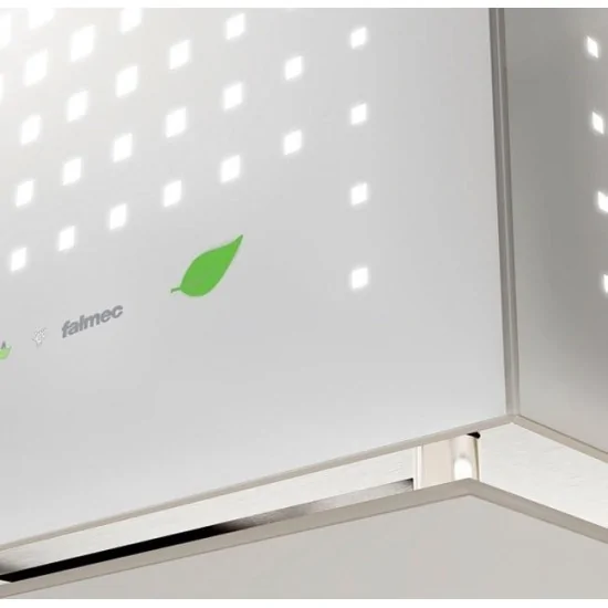 Falmec RUBIK E.ION System white island : la hotte aspirante qui purifie l'air