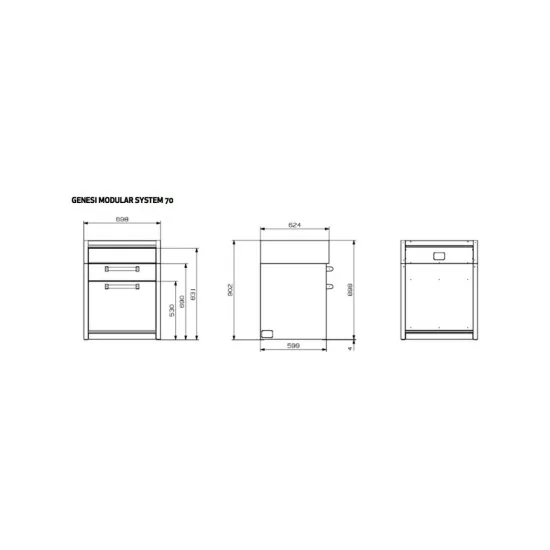 Cocina modular Cocinas de acero GQ7C-P : crear la cocina de tus sueños
