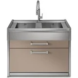 Bloc évier en acier GQ12C-L2 : la solution idéale pour votre cuisine