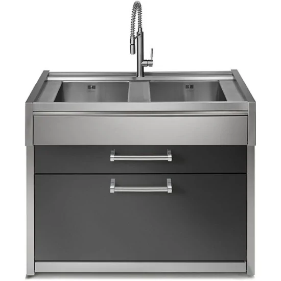 Bloc évier en acier GQ12C-L2 : la solution idéale pour votre cuisine