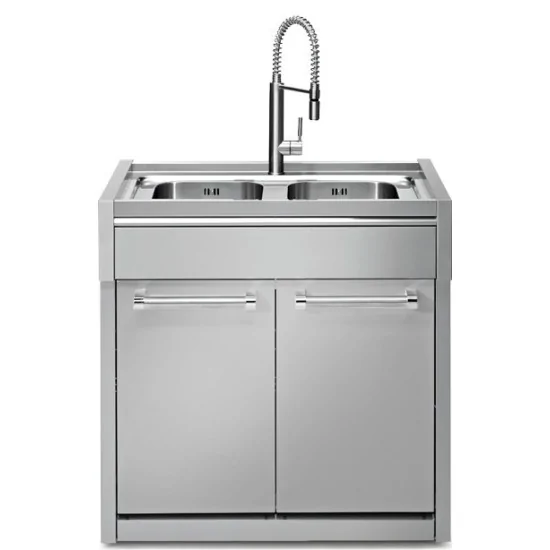 90 cm 2 Schüsseln 2 sanft schließende Türen