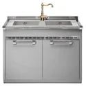 Steel A12S-L2 MODULAR SYSTEM SINKS : colours - s.Steel SS