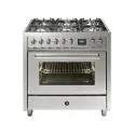Steel EQ9F : CONFIGURAZIONE PIANO COTTURA - Enfasi 6 BRUCIATORI GAS 1 x 1 kW - 2 x 1,8 kW - 2 x 3 kW - 1 x 3,6 kW