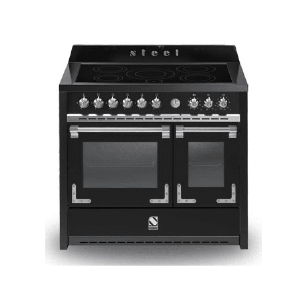 Steel OXFORD | Professional Kitchen | 100cm | Double Oven | Induction