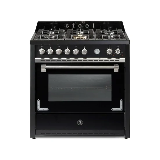 Steel OXFORD |90cm Kitchen |Gas and Electric |Steam Oven |Multifunction