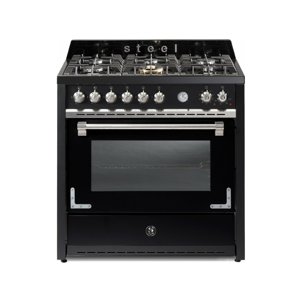 Steel OXFORD |90cm Kitchen |Gas and Electric |Steam Oven |Multifunction