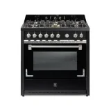 Acier OXFORD |Cuisine 90cm |Gaz et Électrique |Four à vapeur |Multifonction