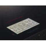 FLEX INDUCTION HOB 90 CM semi-flush built-in and flush Top Glass ceramic with Silver finish 7" TFT LCD display Wi-Fi SmartThinQ