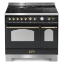Lofra Dolcevita 90cm - Cuisinière à induction, double four, 5 zones : couleurs - noir BA