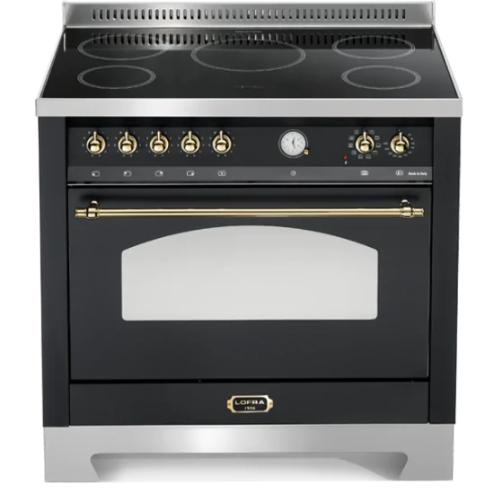 Lofra Col roulé 90cm |Cuisinière à induction |Four simple |Classique
