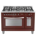 Lofra PRD126GV+E/2CI Cooker 120cm Burgundy Red