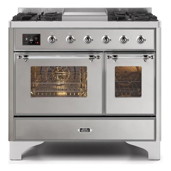 Bloc de cuisson de 100 cm, configurable en 5 versions avec feux gaz et/ou induction.