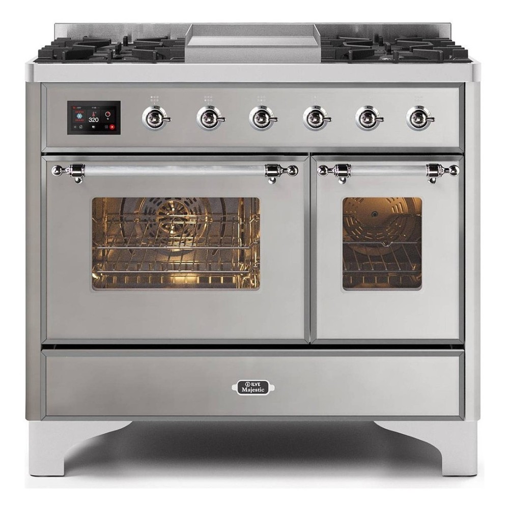 100 cm cooking block, configurable in 5 versions with gas and/or induction burners.