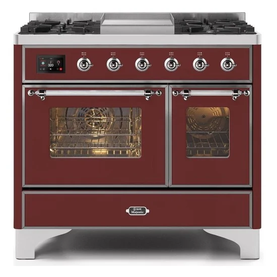 ILVE MD10N – Placa de cocción libre 100 cm, doble horno, 5 versiones configurables (gas/inducción)