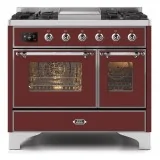 ILVE MD10N – Frei stehende Kochstelle 100 cm, Doppelbackofen, 5 konfigurierbare Versionen (Gas/Induktion)