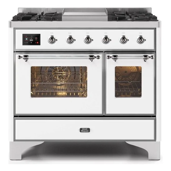 ILVE MD10N – Freestanding Cooktop 100 cm, Double Oven, 5 Configurable Versions (Gas/Induction)