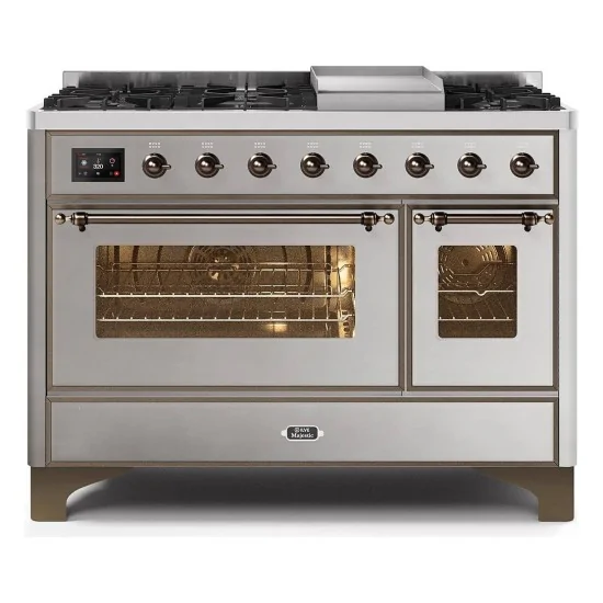 ILVE M12N Blocco Cottura 120 cm Doppio Forno | 5 Versioni Configurabili | Touch A+ Majestic