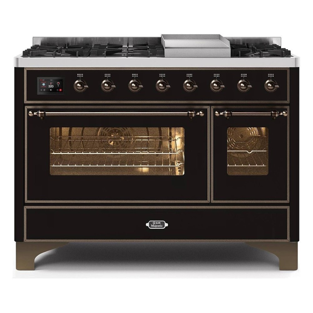 ILVE M12N – Frei stehende Kochstelle 120 cm, Doppelbackofen, 5 konfigurierbare Versionen (Gas/Induktion)